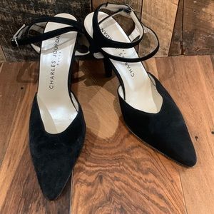 Black Charles Jourdan heels